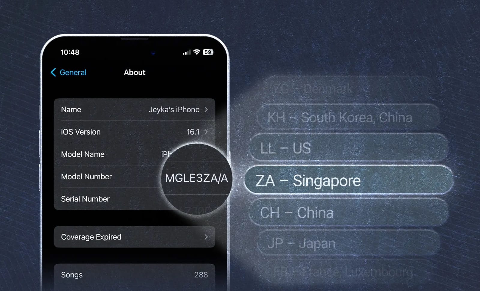 پارت‌نامبر گوشی‌های آیفون