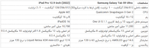 Comparing Table