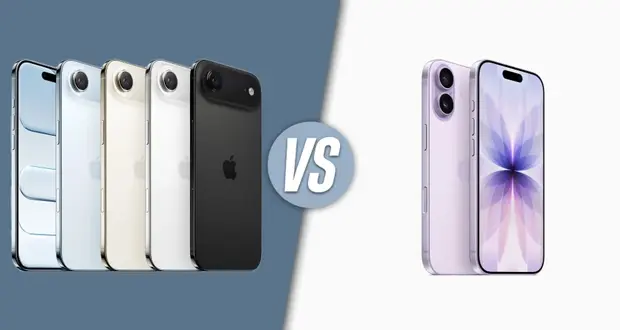 مقایسه آیفون 17 و آیفون 17 ایر