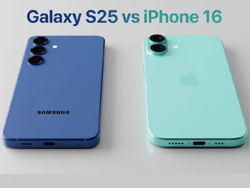 مقایسه آیفون 16 نرمال با s25 ultra